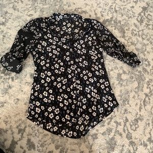 Express Button Up Double Pocket Dress Shirt